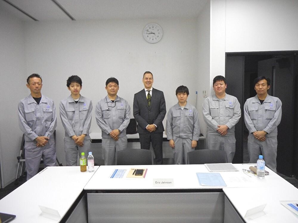 エリック社長と対話会参加者（JSR四日市工場）
